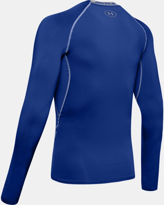 Men's UA HeatGear® Armour Long Sleeve Compression Shirt, Blue, pdpMainDesktop image number 5